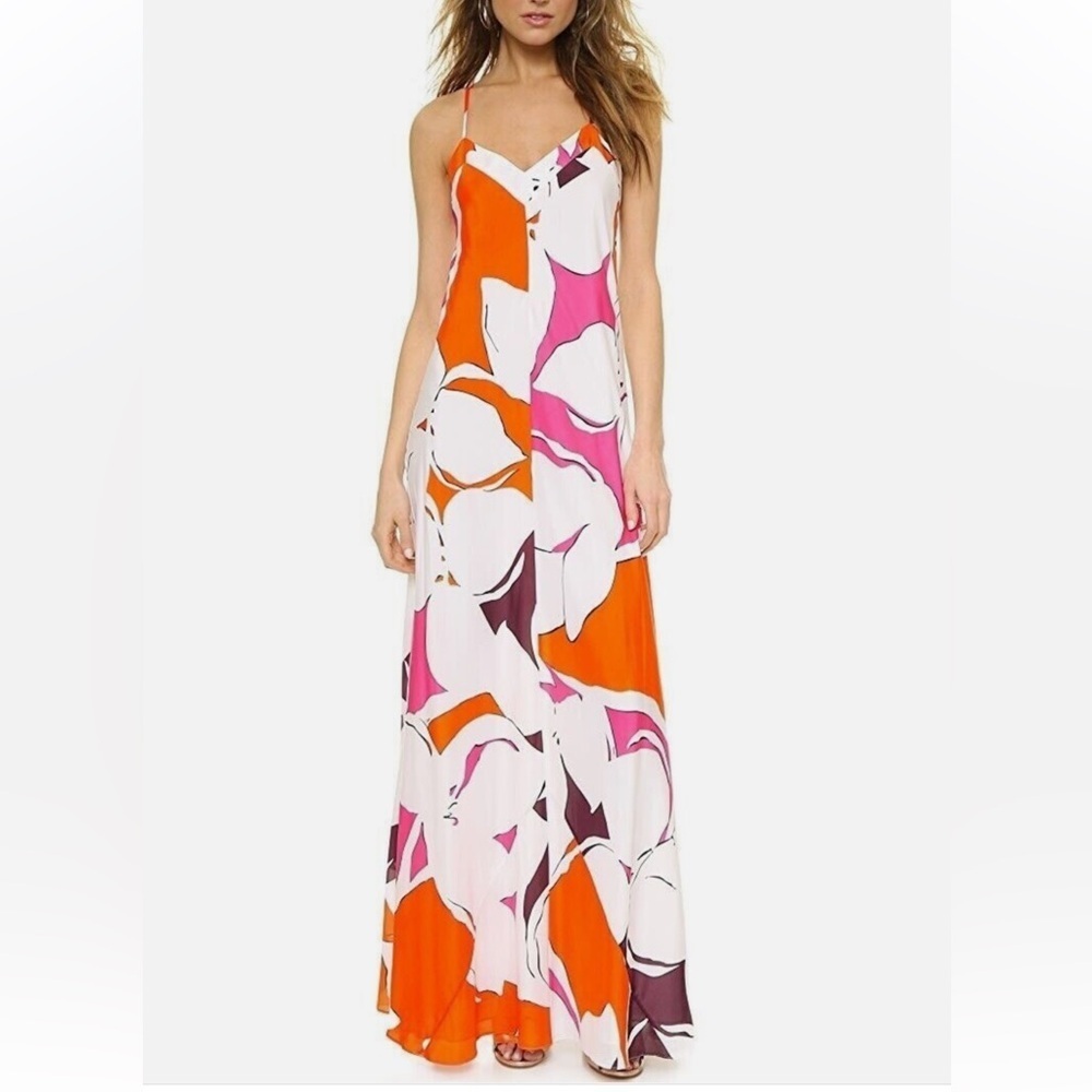 Diane Von Furstenberg Eden Garden Fab Silk Dress Gown Size 10